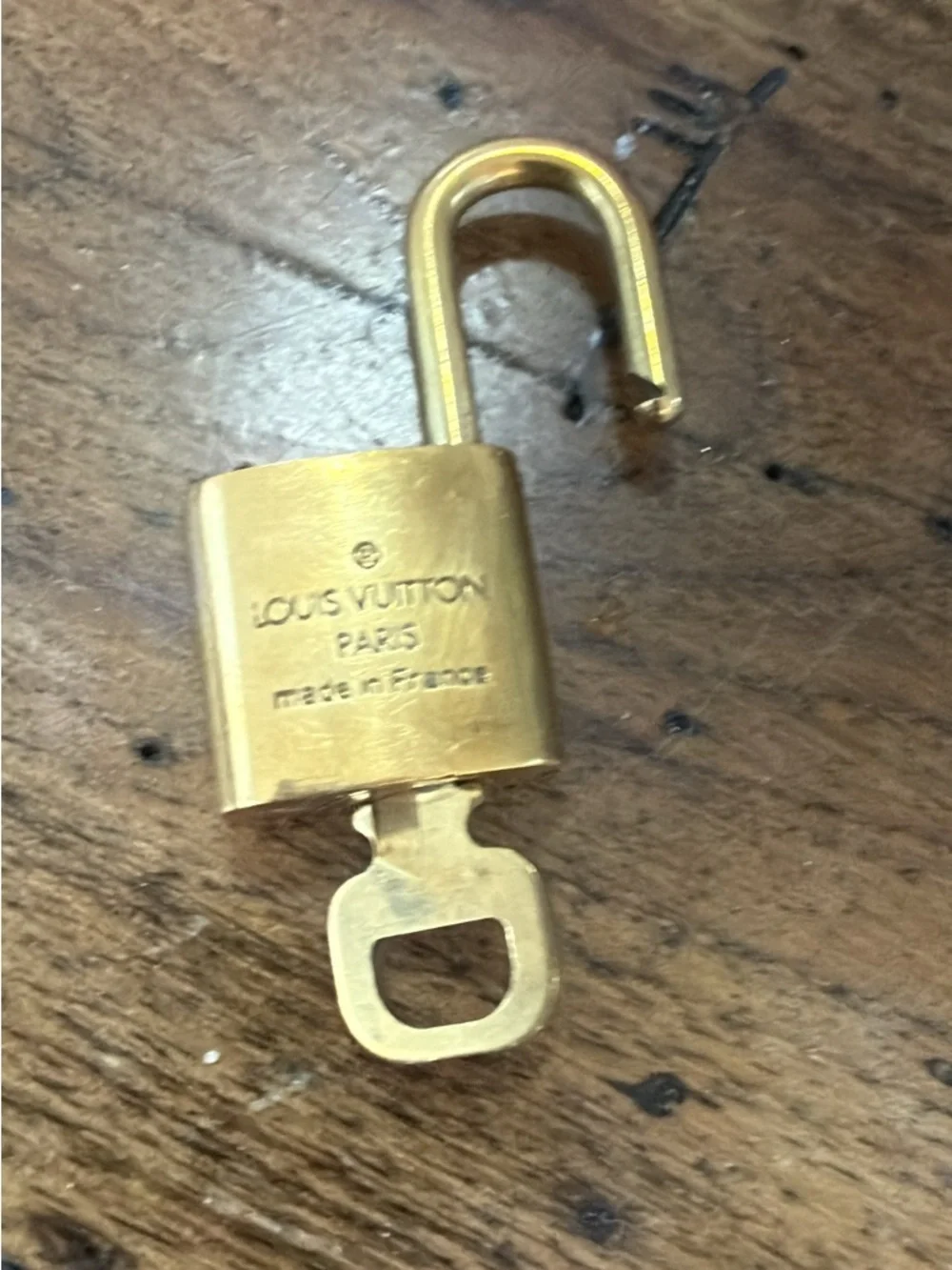 Louis Vuitton padlock and key Vintage brass lock number 310